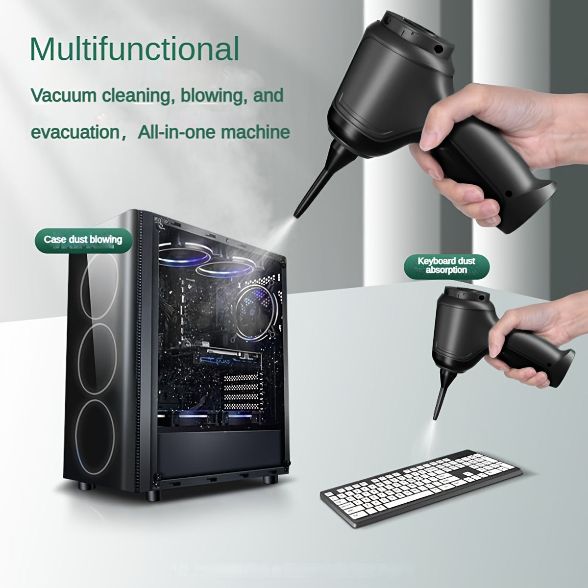 Wireless Vacuum Cleaner 3-in-1 Strong Suction Compact Design