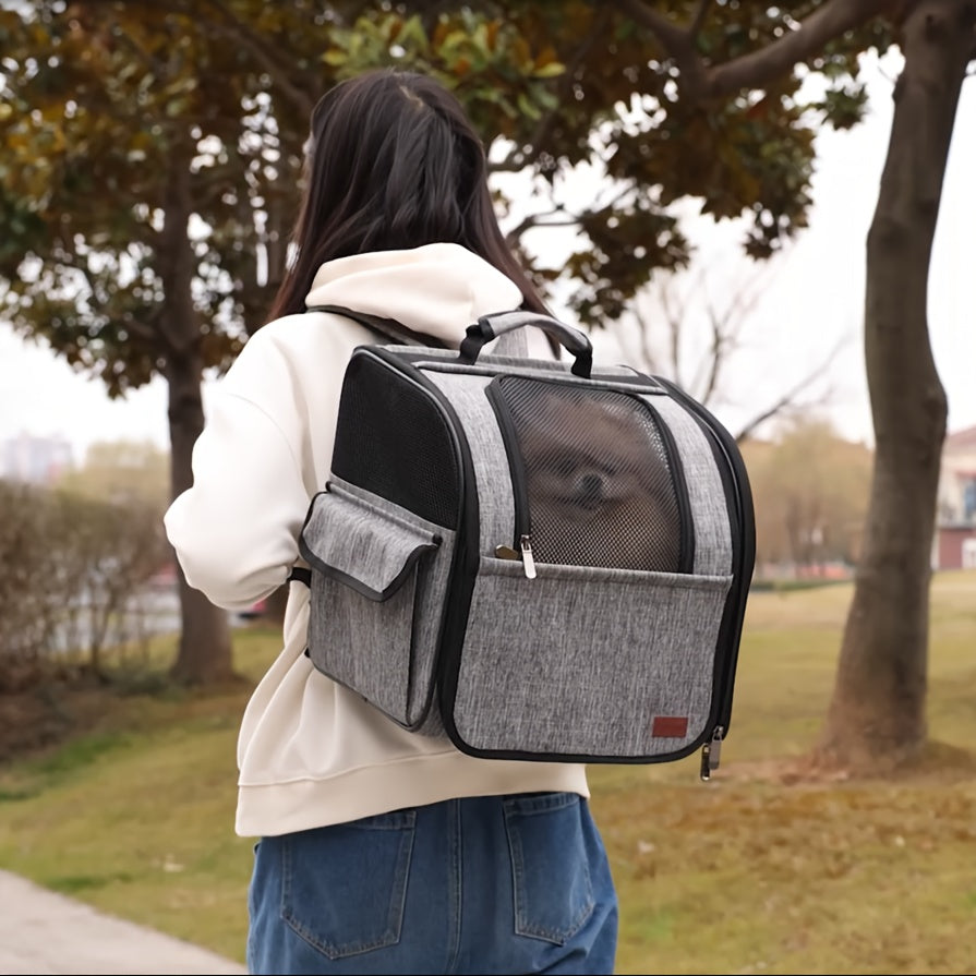 PETHAVEN Foldable Pet Travel Carrier with Stroller Design