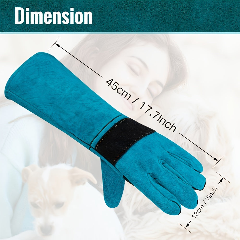 17.72inch Thickened Dog Training Gloves - Anti-Scratch Protection