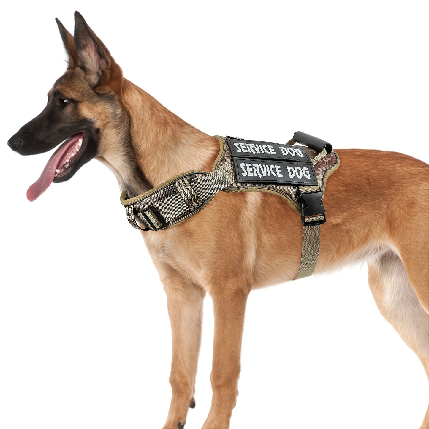 Adjustable Reflective Tactical Dog Harness for Training and Control