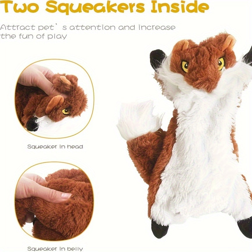 Durable Plush Dog Squeaky Chew Toy for Small Medium Dogs