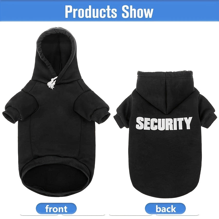 Security Dog Hoodie Sweaters For Small Medium Large Dogs