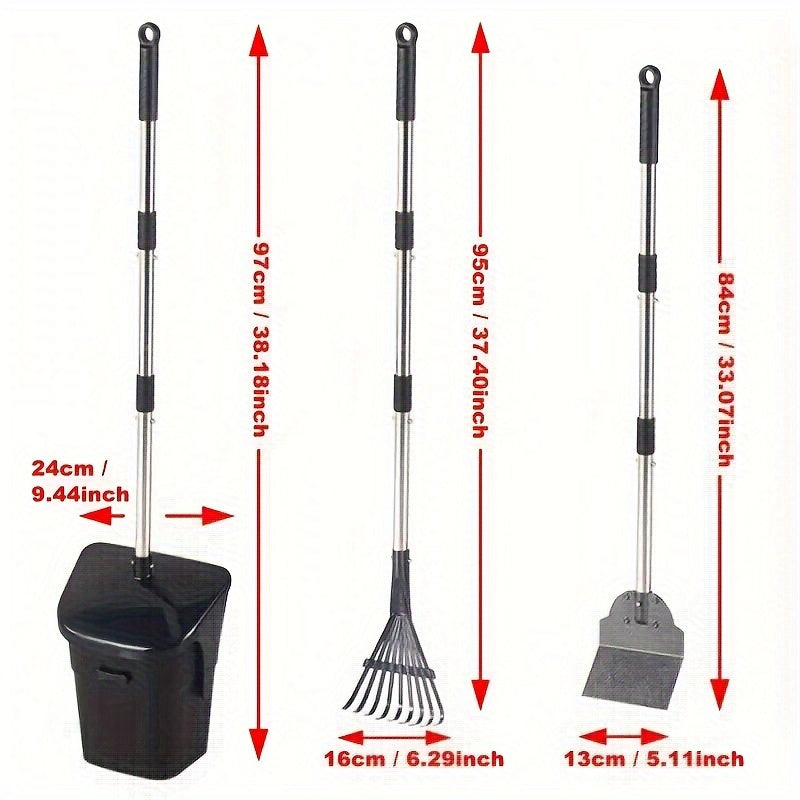 2/3pcs Leaf Pooper Scooper - Heavy-Duty Easy Cleaning Tool