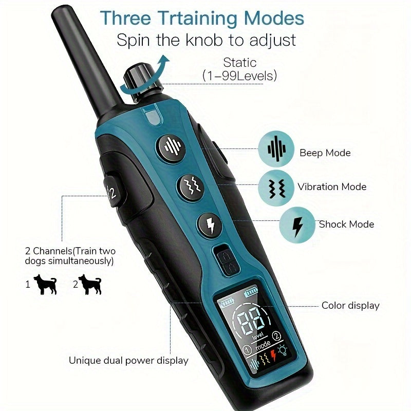 Dog Shock Collar Trainer 3300Ft Remote Collar for Dogs