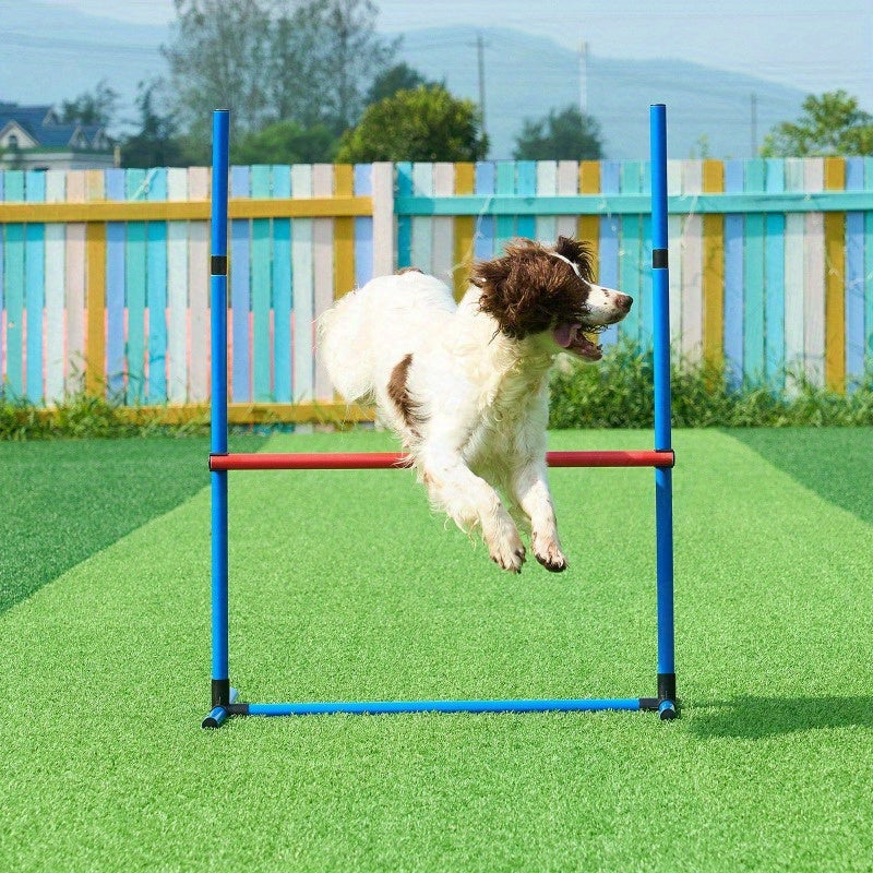 VEVOR 4pcs Dog Agility Training Set with Hurdles and Rings