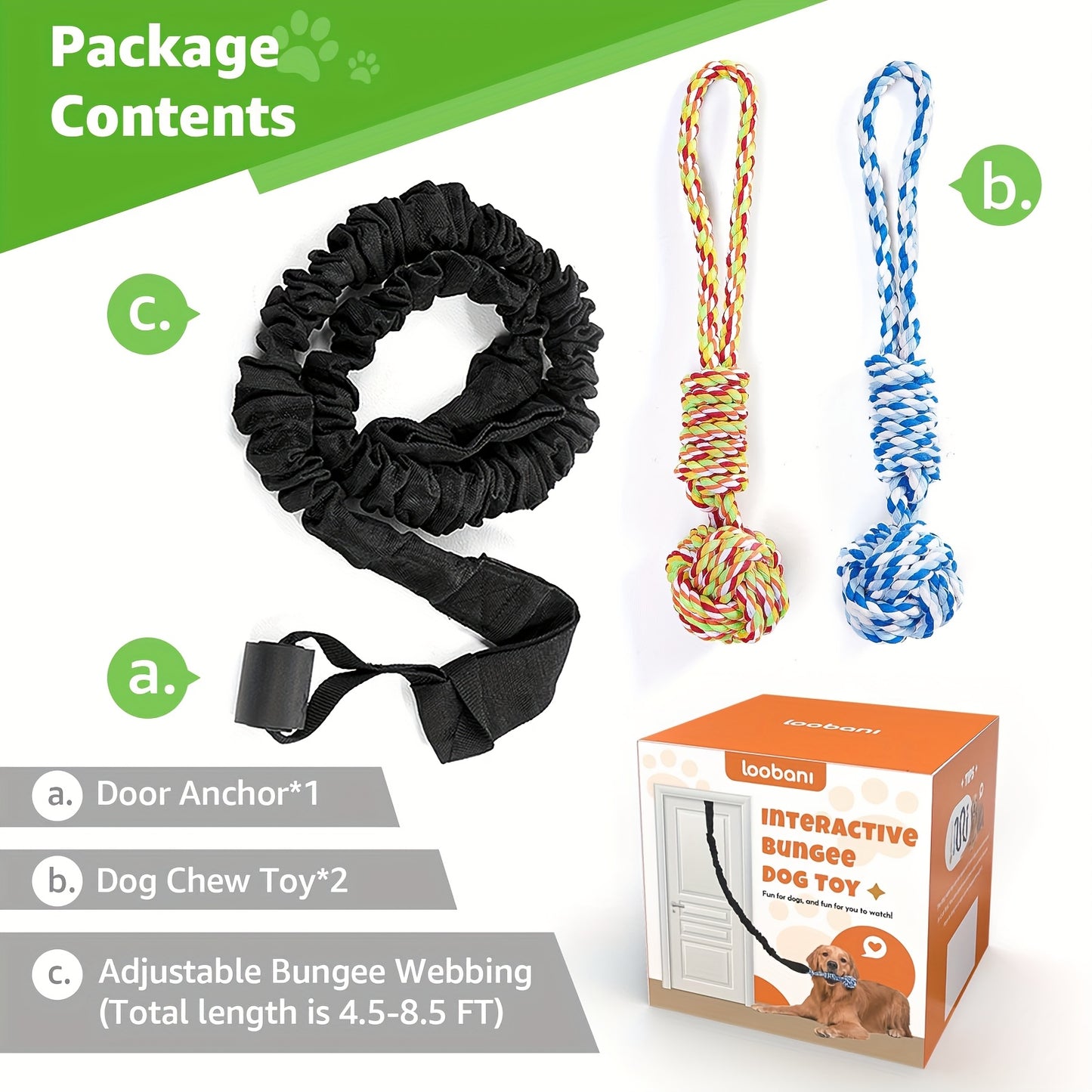 Dog Rope Toy Tug Of War For Small Medium Large Dogs