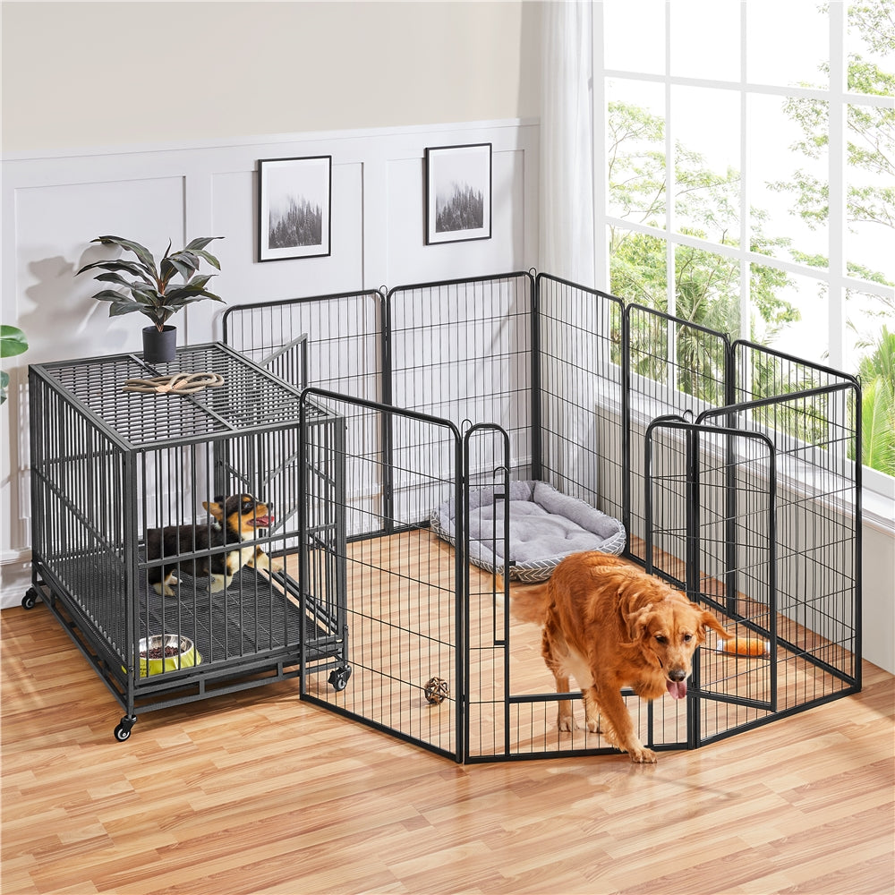 Costoffs Metal Pet Playpen Panels for Indoor and Outdoor Use
