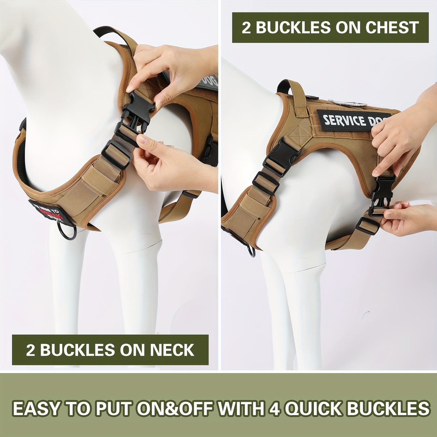 Tactical Pet Chest Harness for Ultimate Comfort and Control