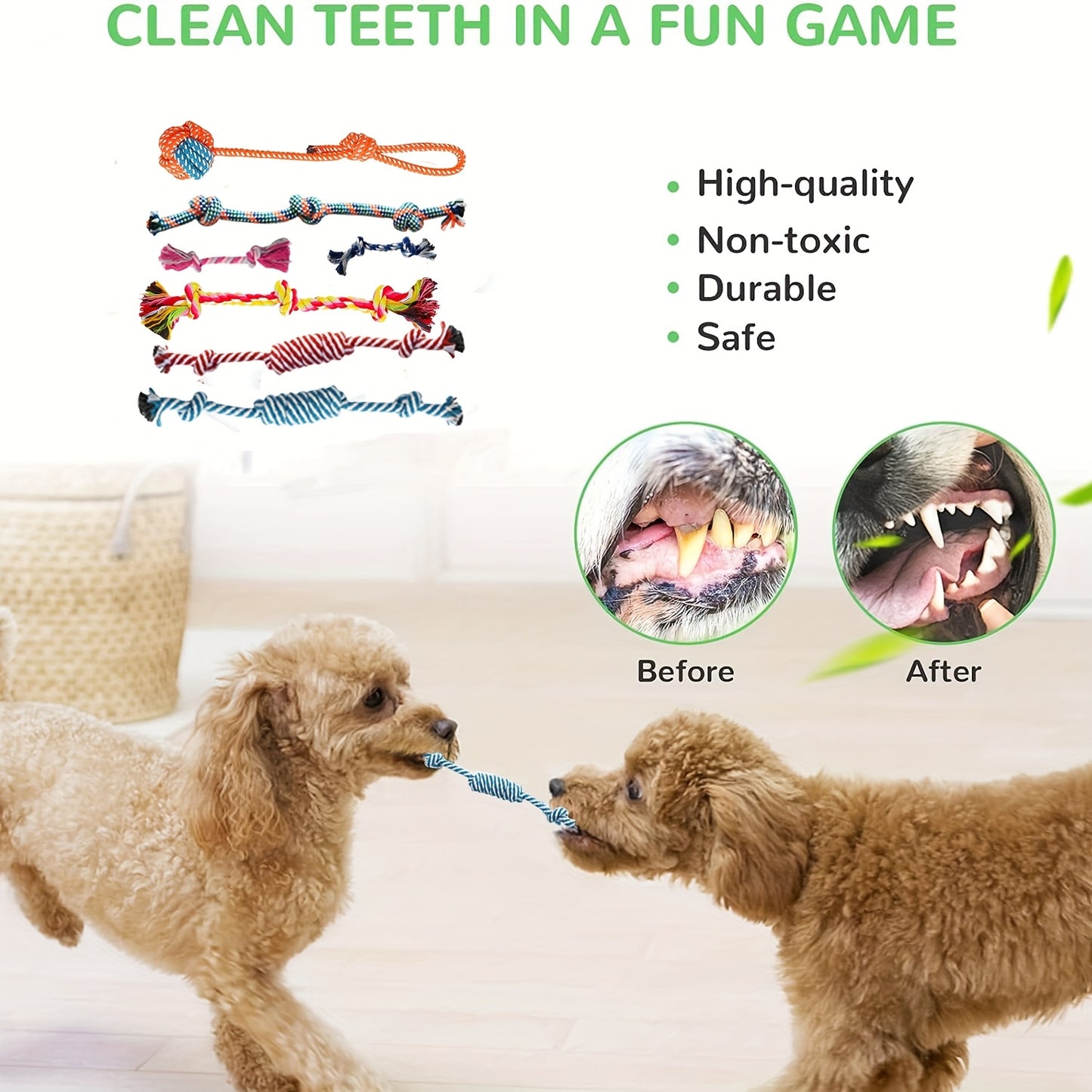 Ultimate Puppy Chew Toy Set for Teething and Dental Health