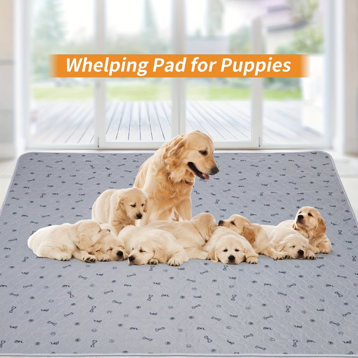 Absorbent Reusable Pee Pads for Dogs - Non-Slip Waterproof