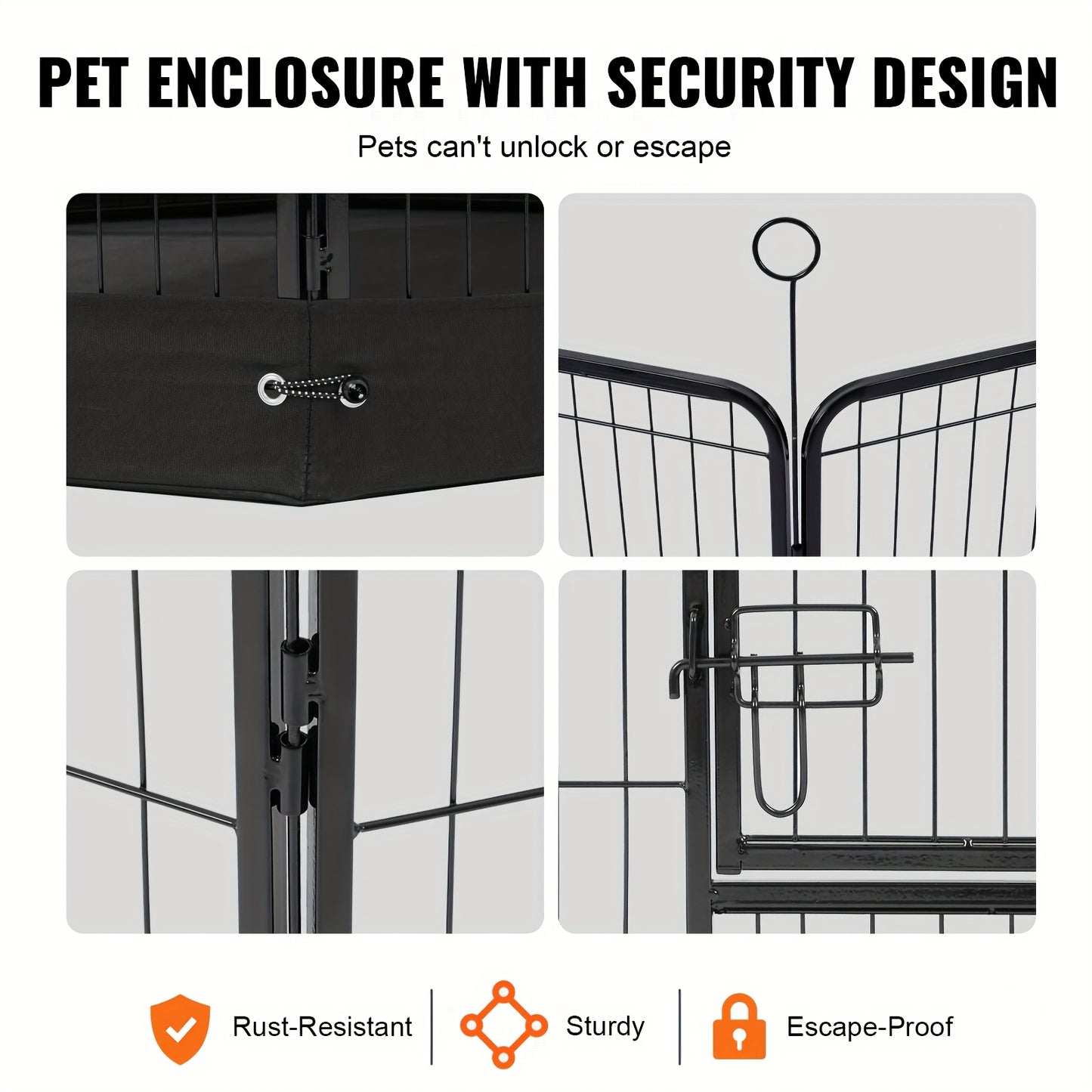 Iron Pet Fence for Safe and Secure Outdoor Playtime