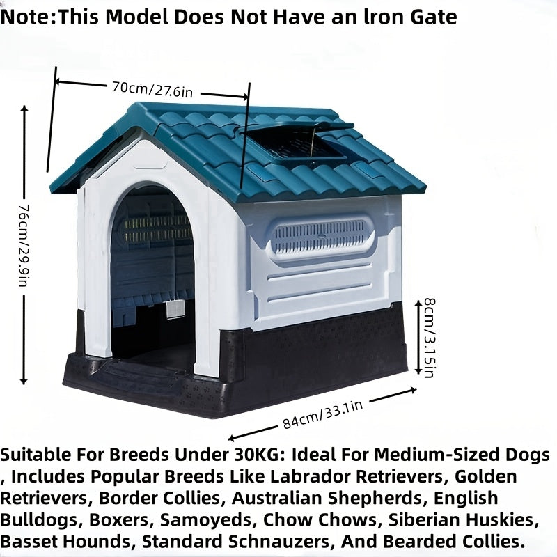 1pc Outdoor High Quality Dog House for Small Dogs Under 66LB