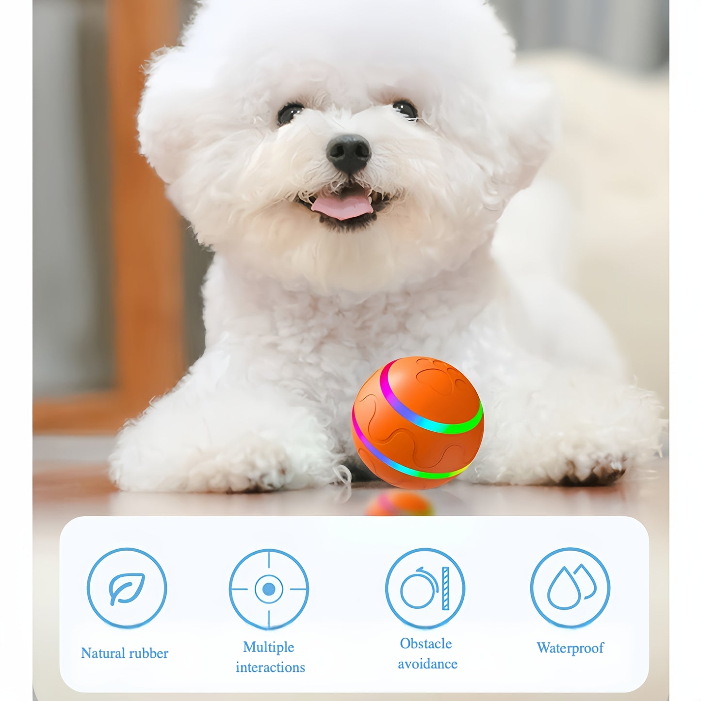 Interactive Remote Control Vibrating Ball Toy for Dogs