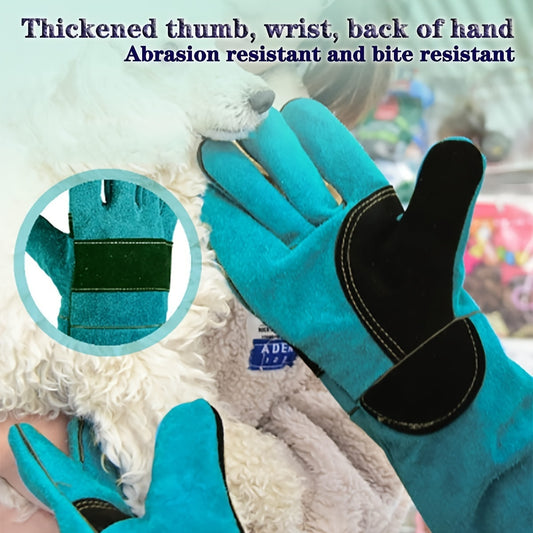 17.72inch Thickened Dog Training Gloves - Anti-Scratch Protection