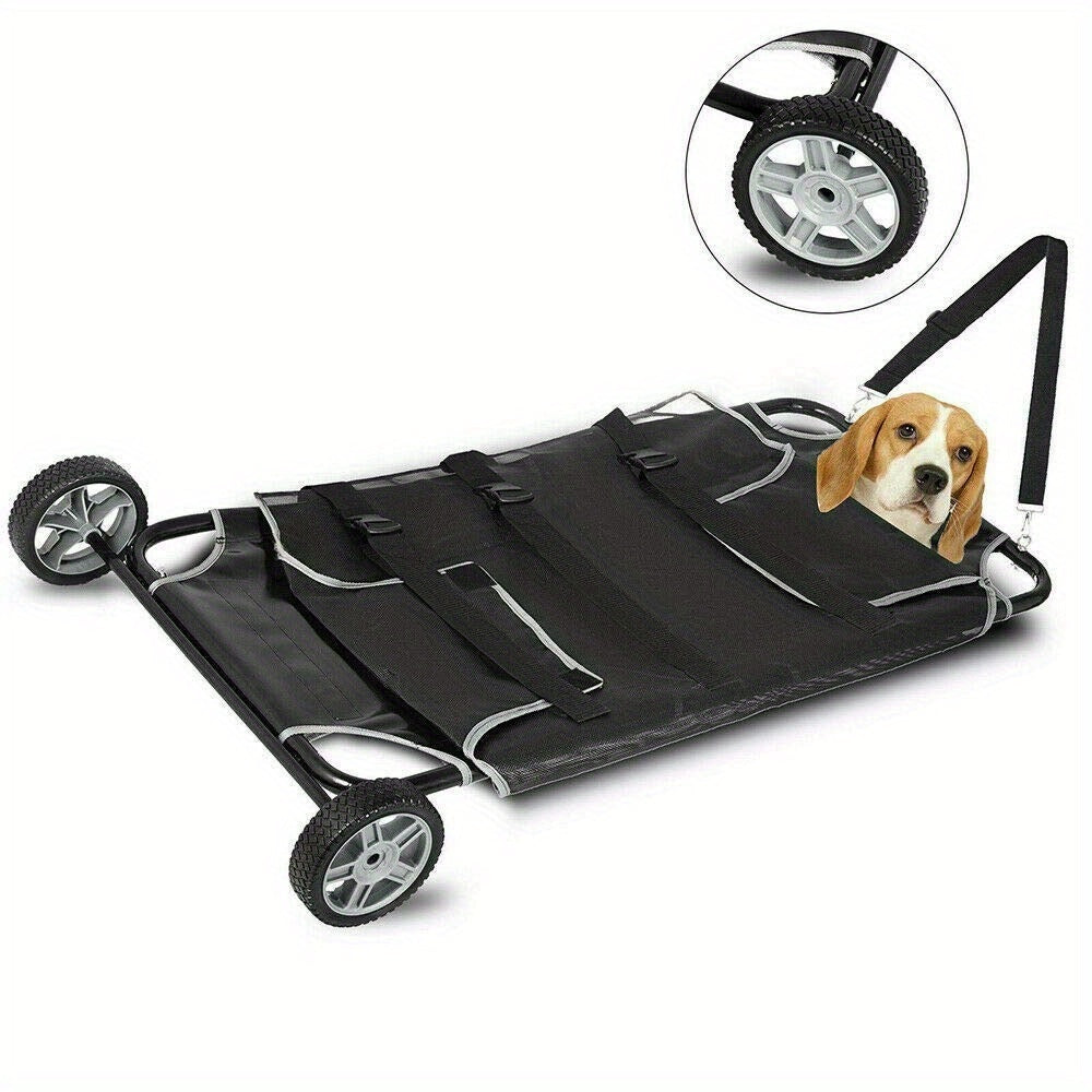 Pet Transport Stretcher Mobile Trolley for Emergency Animal Care
