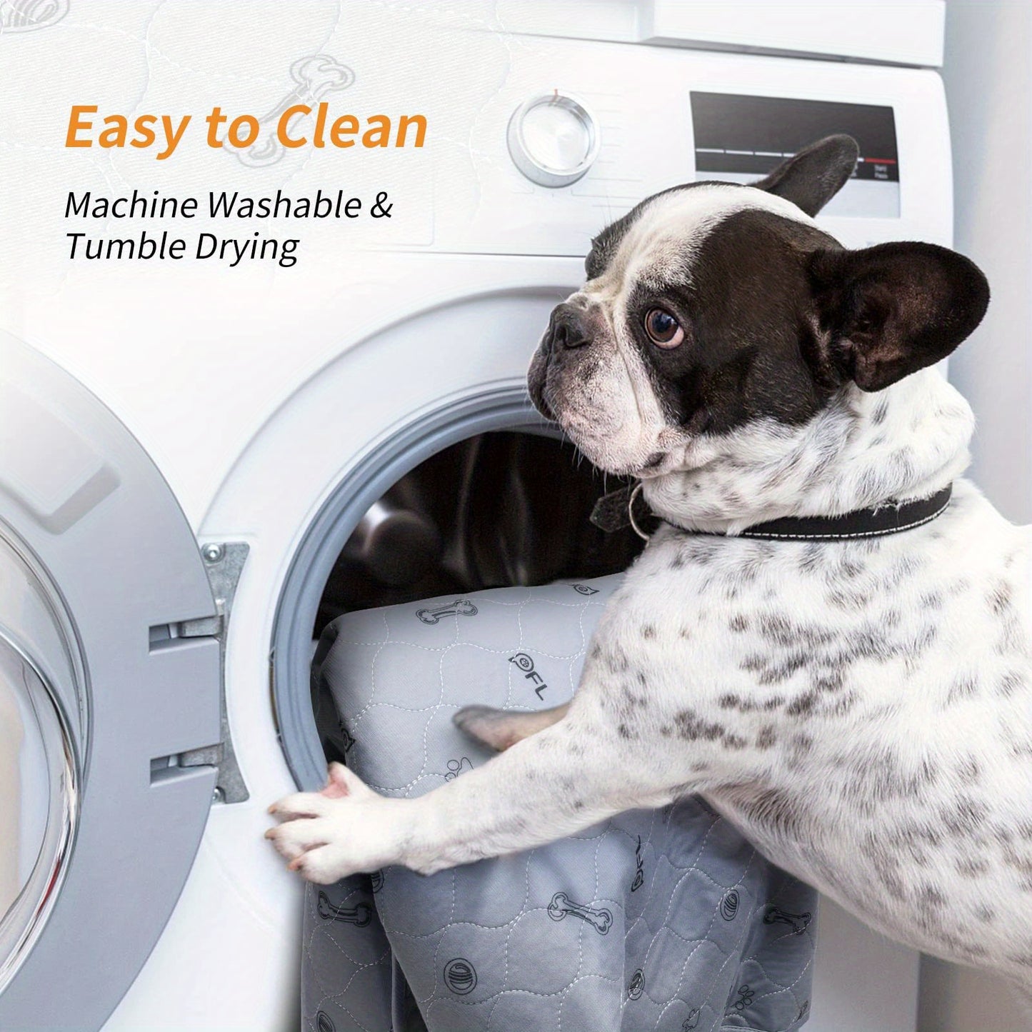 Absorbent Reusable Pee Pads for Dogs - Non-Slip Waterproof