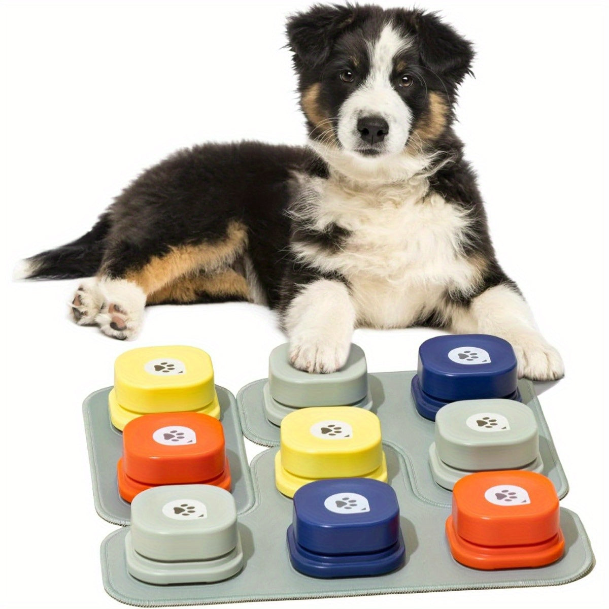 MEWOOFUN Dog Buttons for Communication Starter Pack 9pcs
