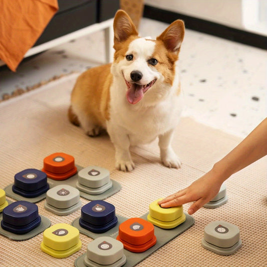 MEWOOFUN Dog Buttons for Communication Starter Pack 9pcs