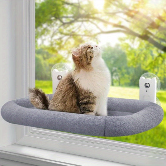Large Cat Window Habitat With Padded Hammock And Suction Cups