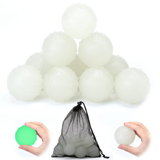 10pcs Glow in The Dark Dog Toys Fetch Balls for Small Dogs