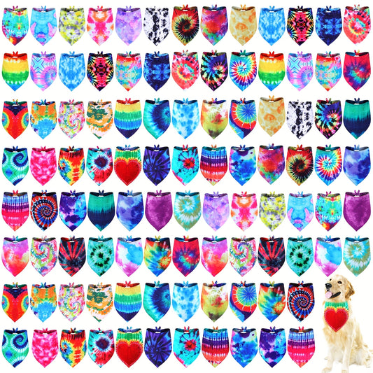 Cute Dog Bandanas Set for Summer Fun and Style