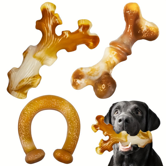 Durable Nylon Dog Chew Toys Bacon Flavor Pack