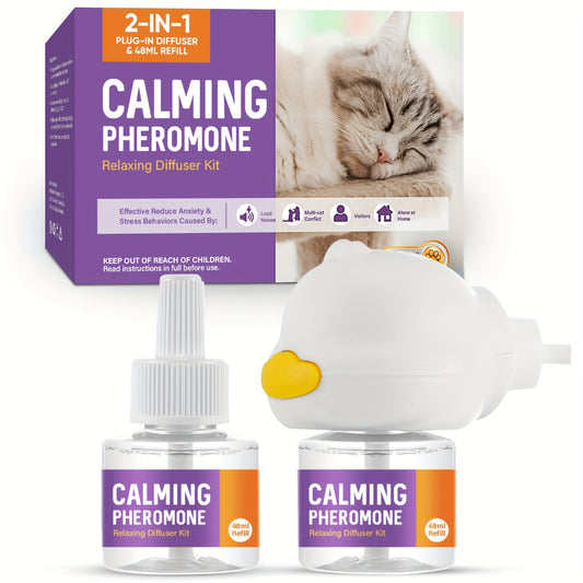 60 Days Supply 2x 48ml Refills Cat Pheromones Diffuser