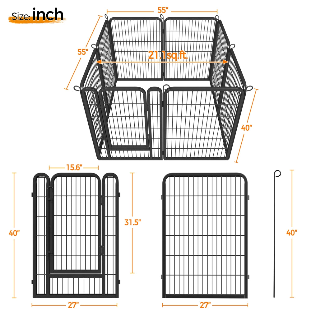 Costoffs Metal Pet Playpen Panels for Indoor and Outdoor Use