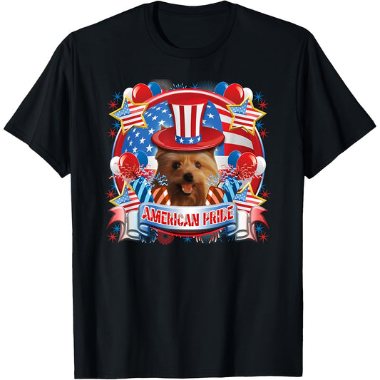 Yorkie Patriotic Dog Shirt for 4th of July Celebrations