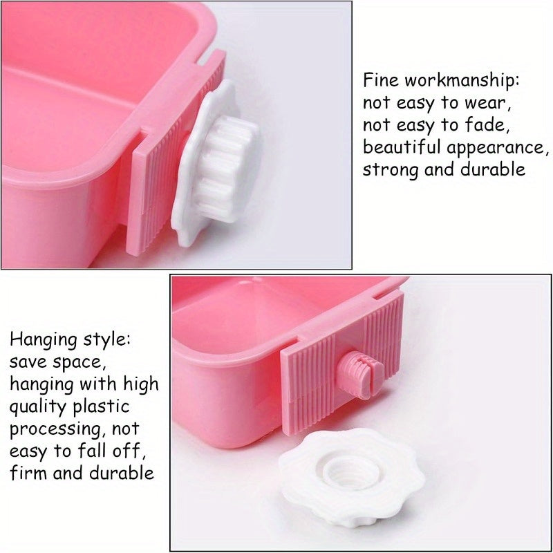 3pcs Crate Dog Cat Bowls, Stainless Steel Hanging Pet Bowls
