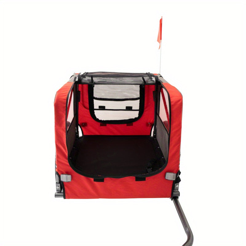 Heavy Duty Foldable Utility Pet Stroller and Bicycle Trailer