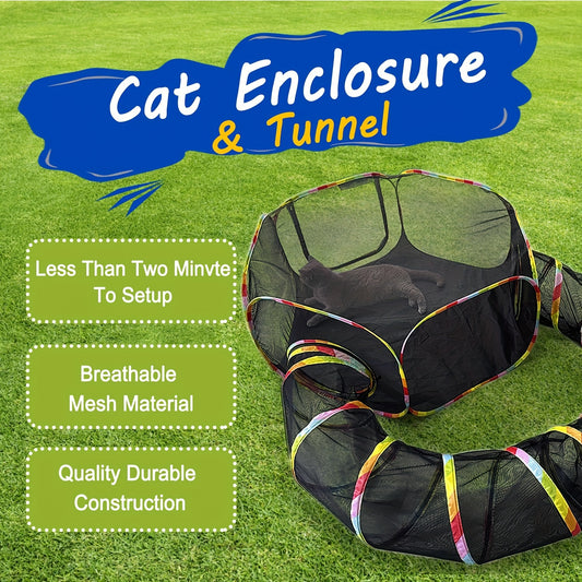47-Inch Collapsible Cat Playpen Wndy's Dream 5-in-1 Combo