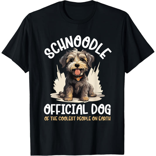 Schnoodle Dog Cartoon T-Shirt for Pet Lovers