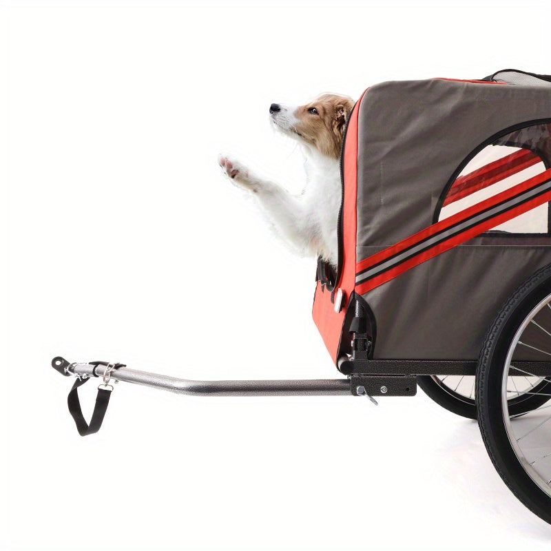 Heavy Duty Foldable Utility Pet Stroller and Bicycle Trailer