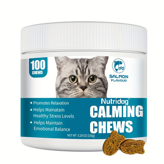 100 Soft Chews Calming Support For Cats - Relax Herbal Chews
