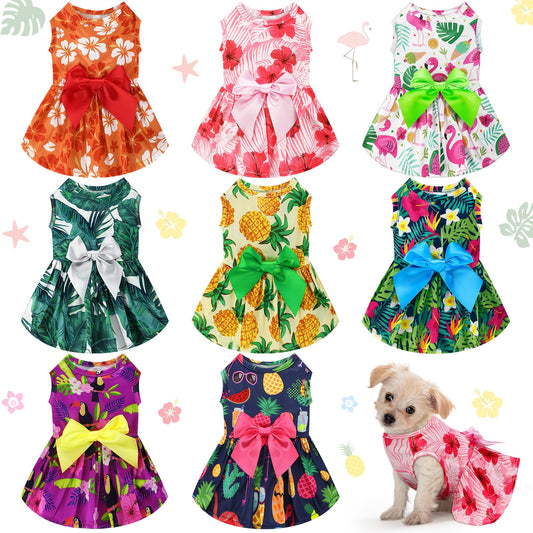 Hawaiian Summer Dog Dresses for Tropical Fun and Parties