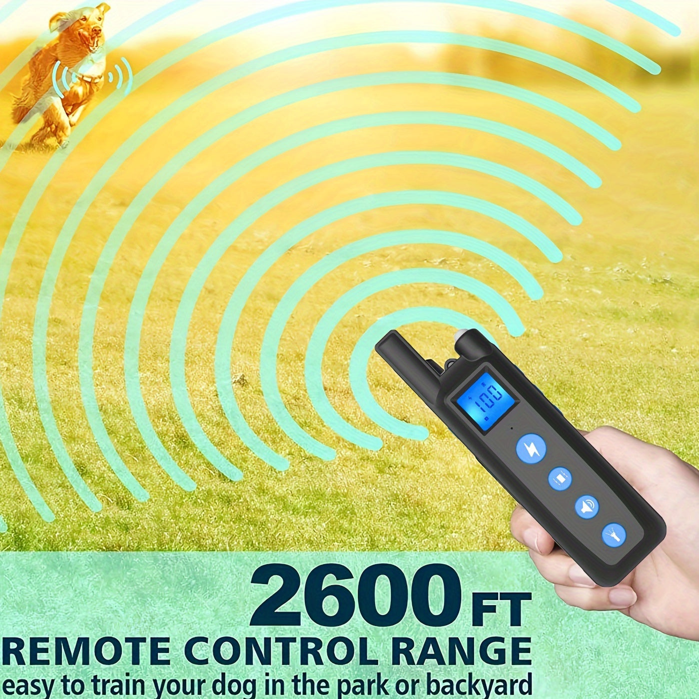 For 5-150lbs Dogs Training Collar Remote Adjustable Strap