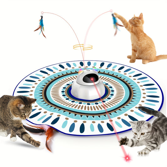 Cat Laser Toy Automatic 4-in-1 Interactive Toys For Cats