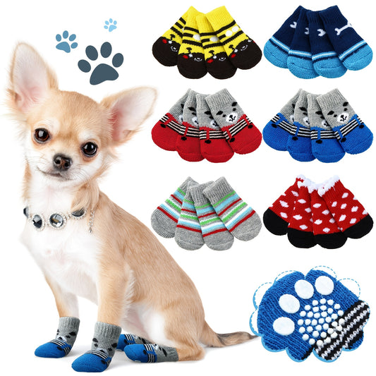 Dog Socks Non-Slip Paw Protectors for Traction and Comfort