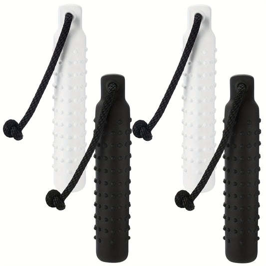 4pcs Dog Training Bumper With Throw Rope 11 X 2 Inch