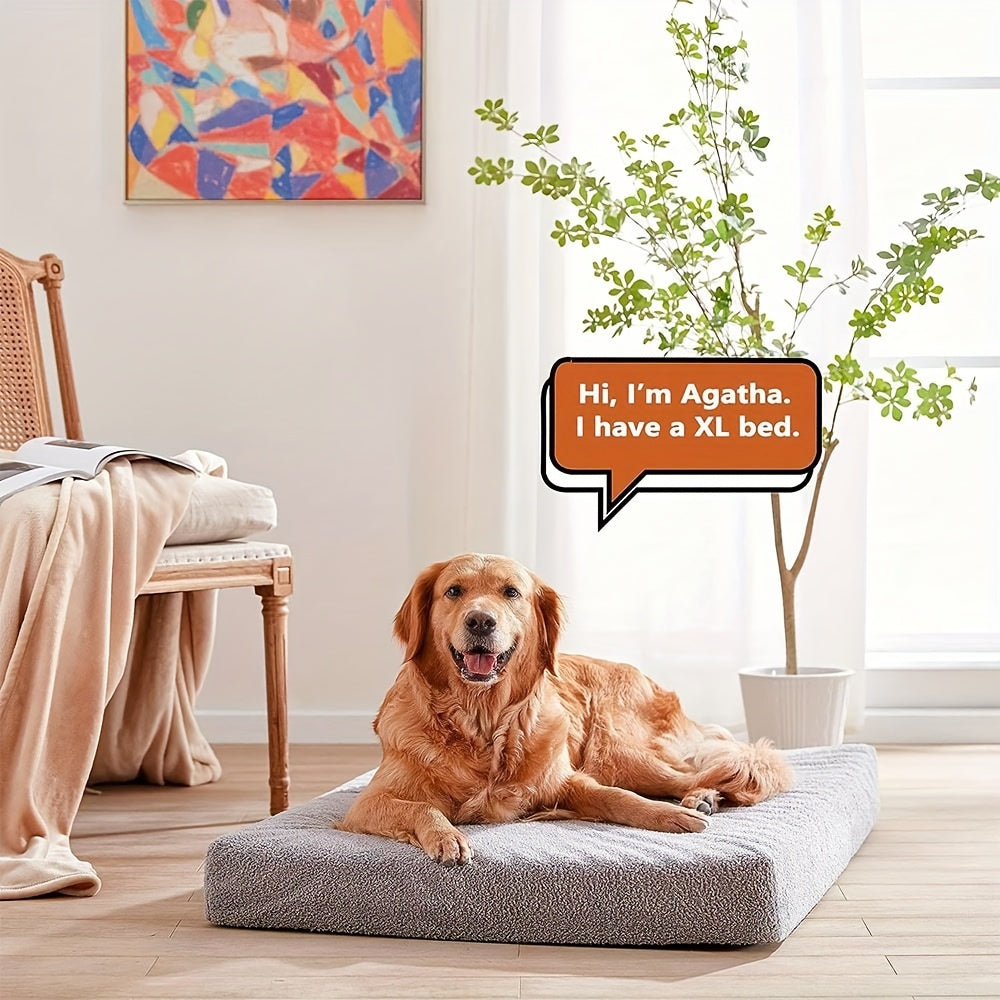 Orthopedic Dog Bed with Gel Memory Foam & High Quality Liner