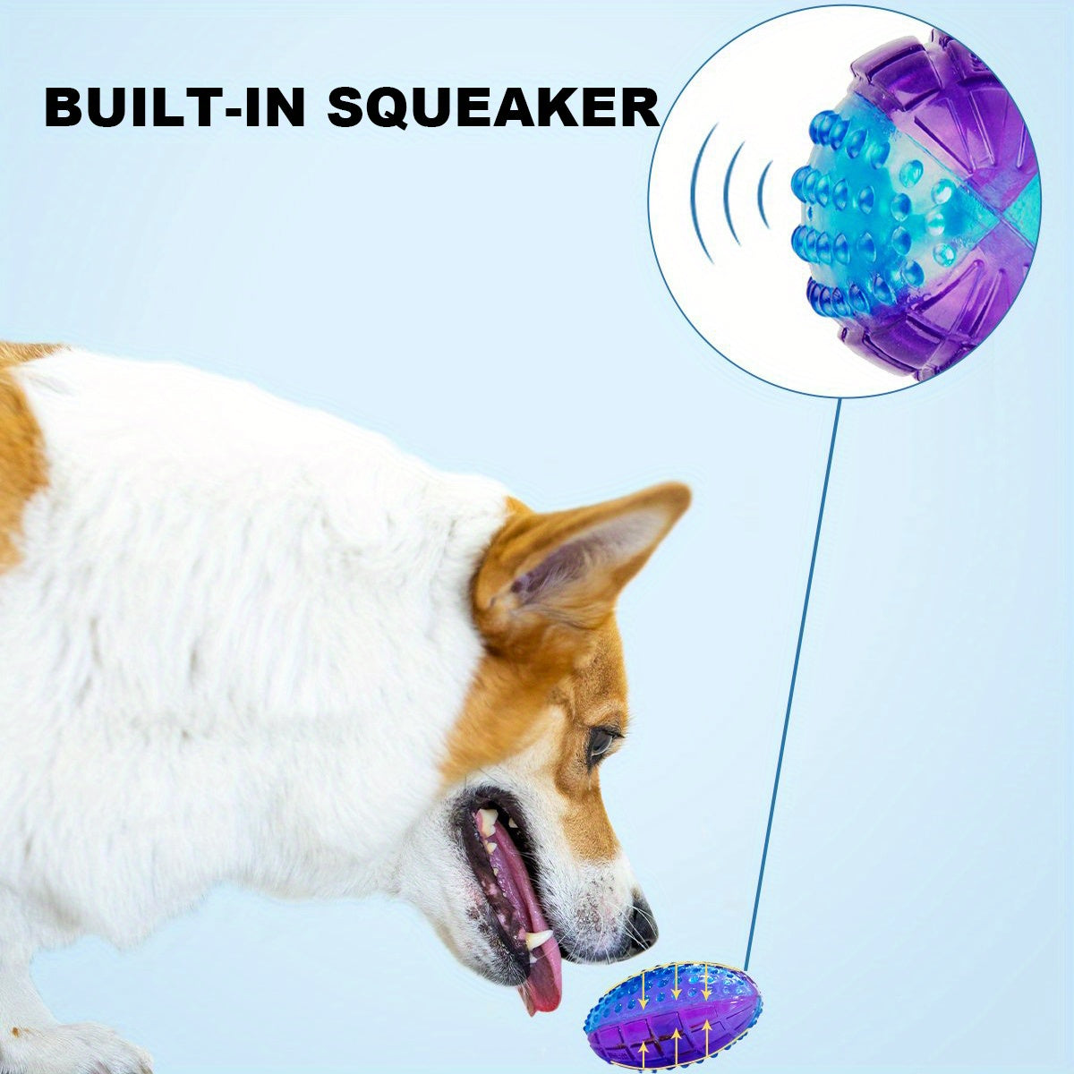 GiGwi Durable Squeaky Dog Chew Toys for Aggressive Chewers