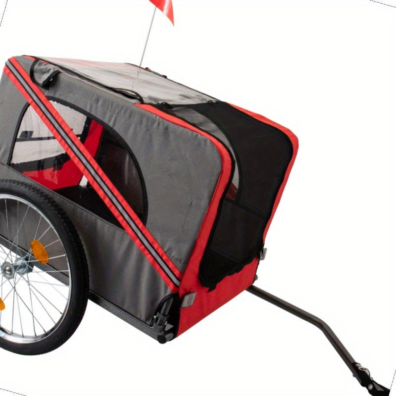 Heavy Duty Foldable Utility Pet Stroller and Bicycle Trailer