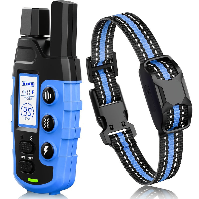 Electronic Dog Training Collar With Remote Waterproof Rechargeable Device