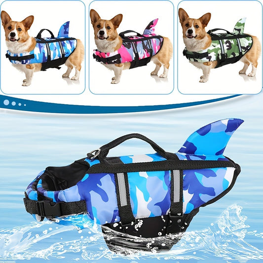 Adjustable Floating Dog Vest for Safe Beach Adventures